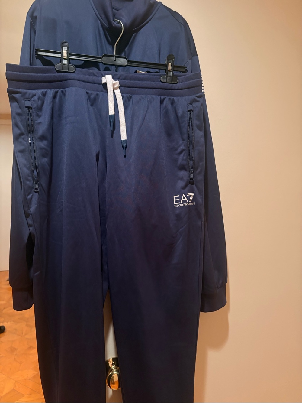 Emporio Armani EA7 Navy Zip-Front Lightweight Track Jacket with pants 👖